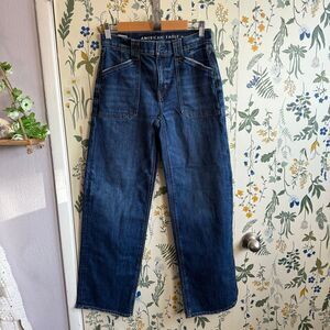 American Eagle Stovepipe Relaxed Baggy Grunge Jeans